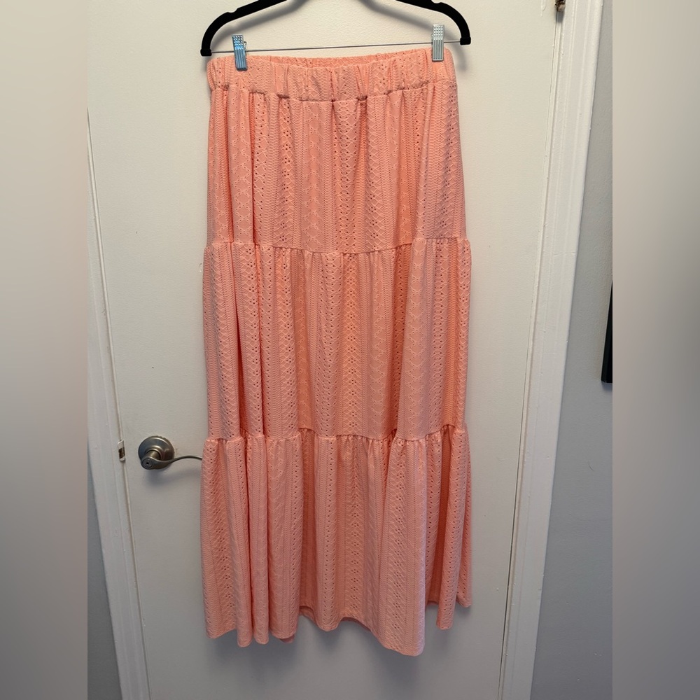 LuLaRoe Coral Lace Maxi Skirt